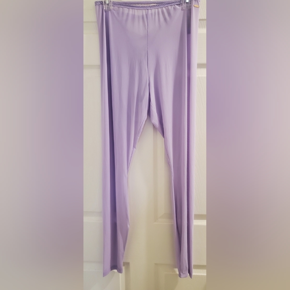 Savage × Fenty crotchless lingerie mesh leggings With Criss-cross Back